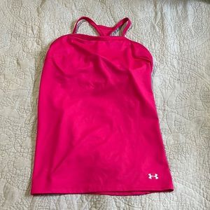Under Armour Pink Work Out Tank Top Size S